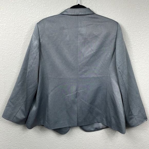 John Meyer Collection Herringbone Blazer Jacket Career Business Gray 16W - Picture 4 of 10